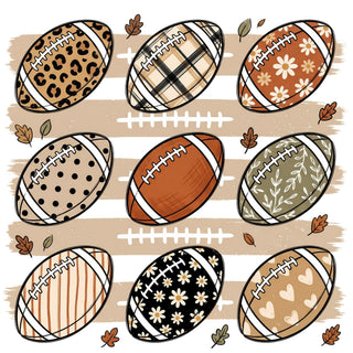 Contour Footballs Fall Time