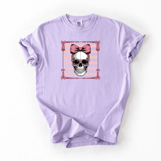 Contour Pink Bow Skull