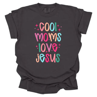 Cool Moms Love Jesus Distressed Multicolored