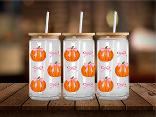 Coquette Pumpkins and Bows 16 Oz Wrap