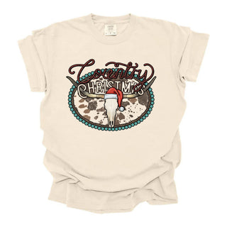 Country Christmas Cow Print