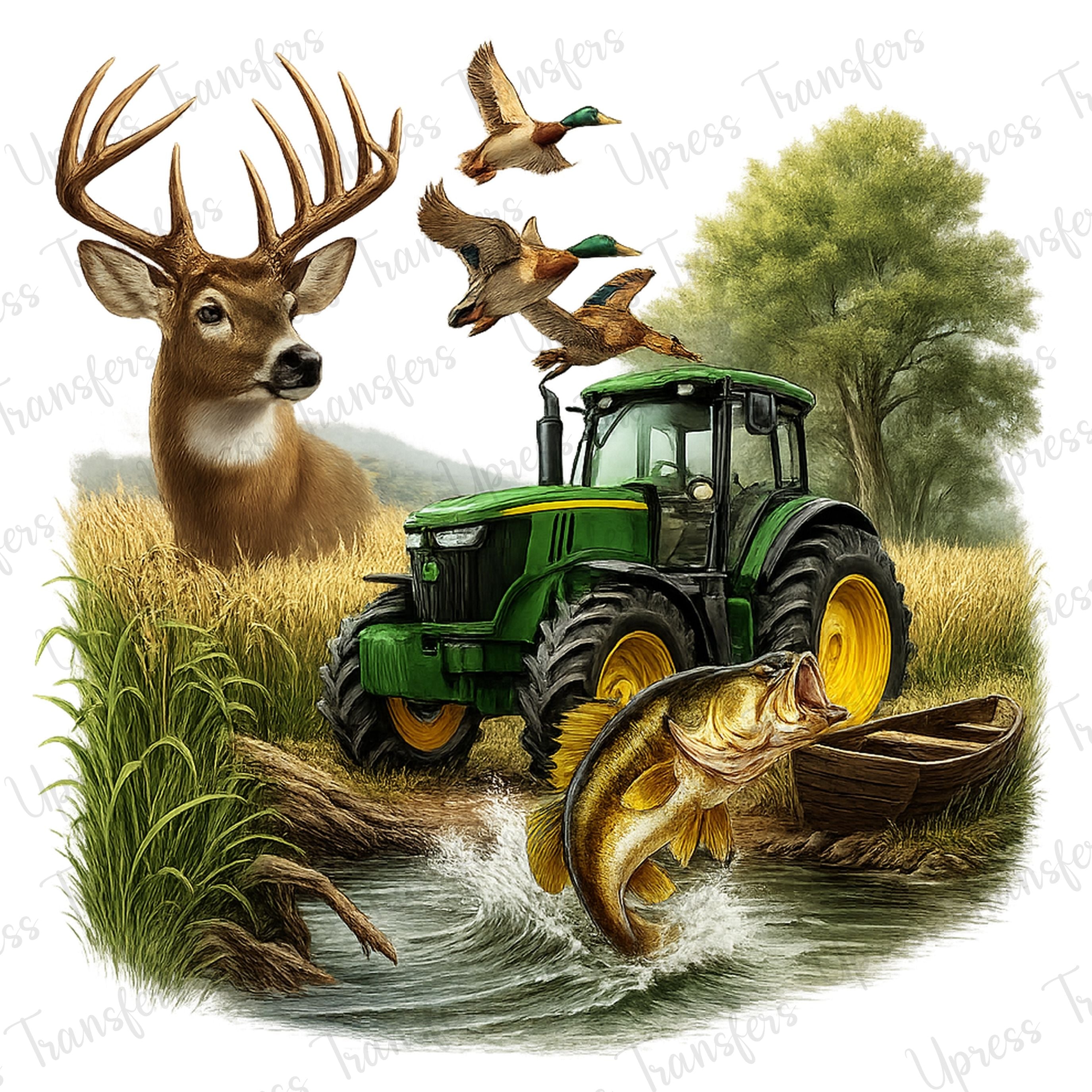 Country Living Green Tractor