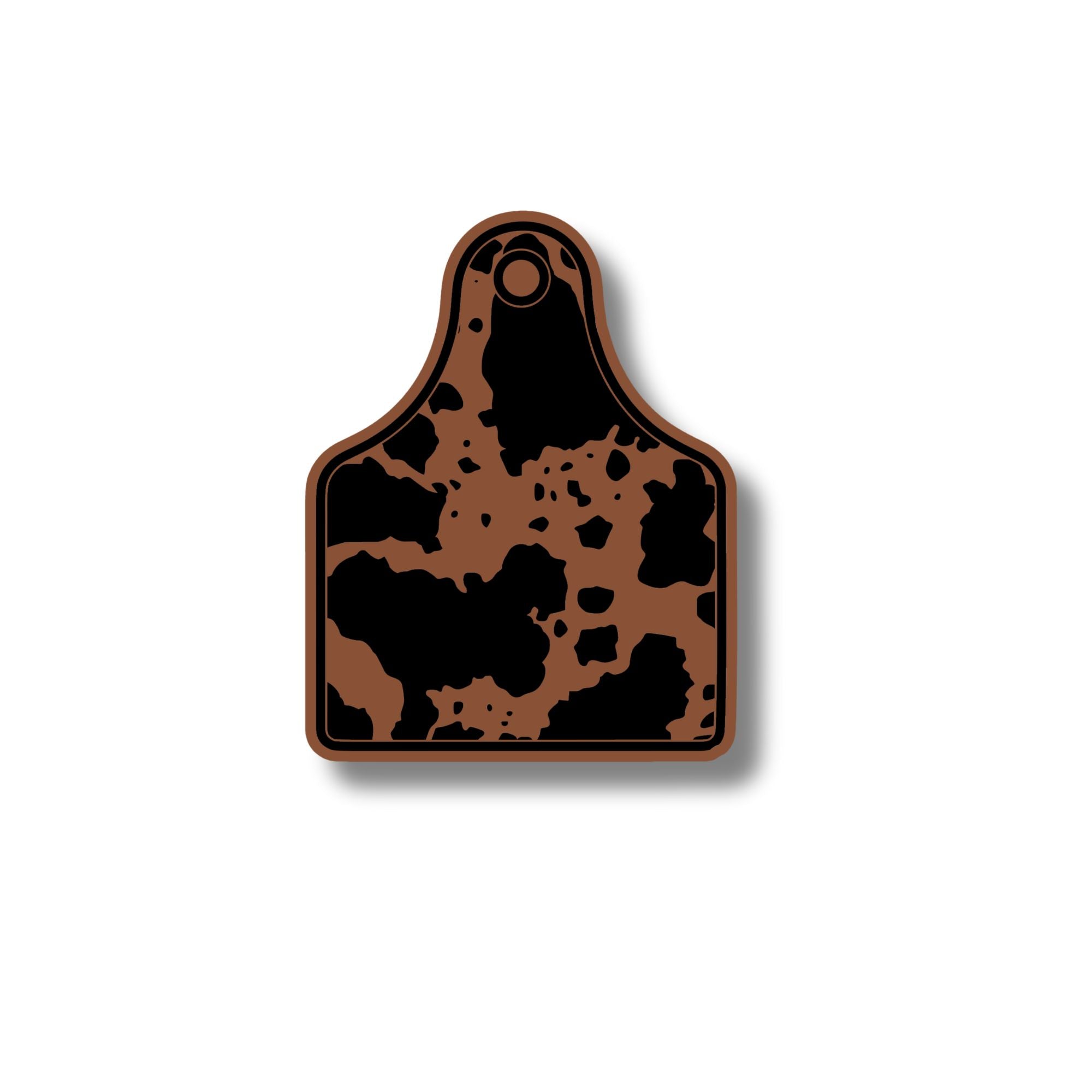 Cow Print Cow Tag