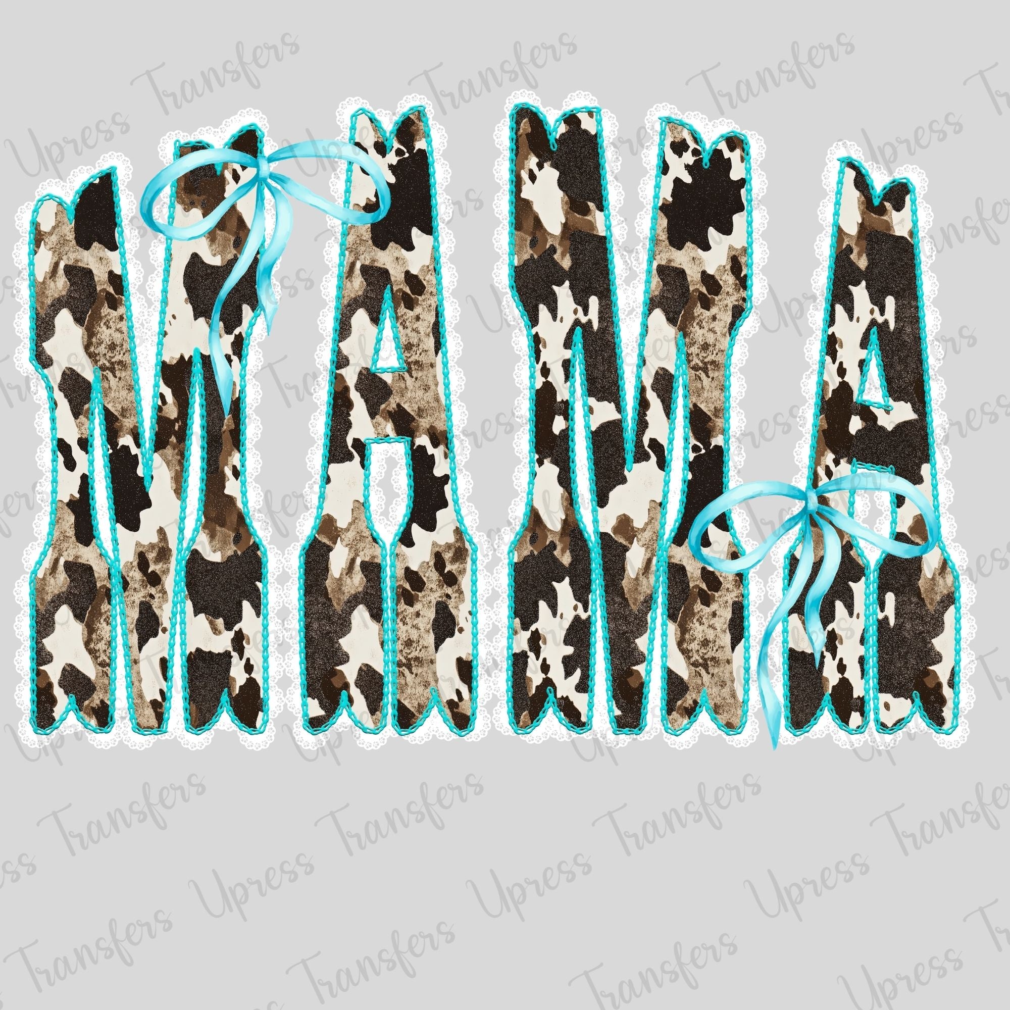 Cow Print Mama Bows