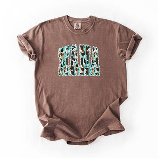 Cow Print Nana Contour Bows