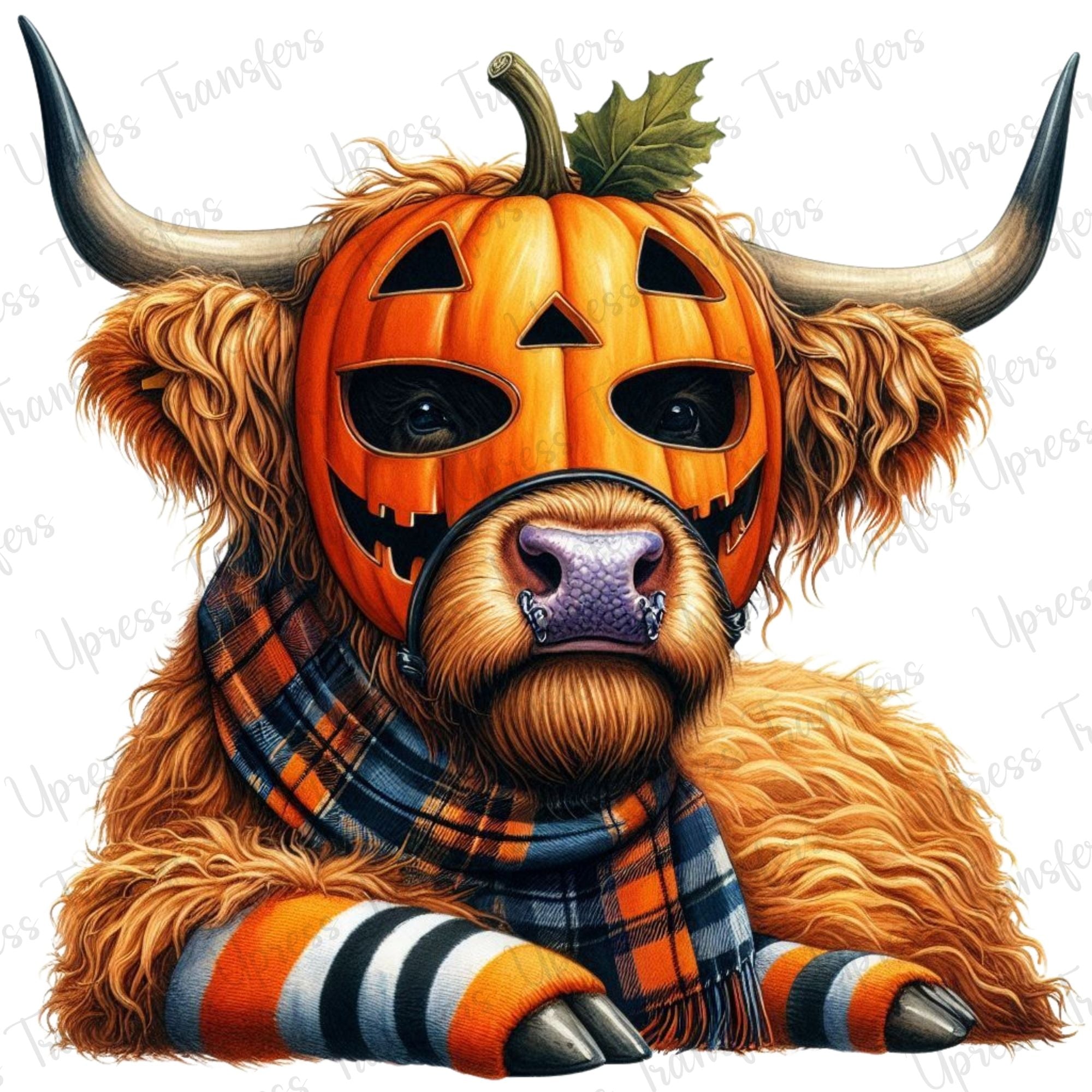 Cow Pumpkin Mask