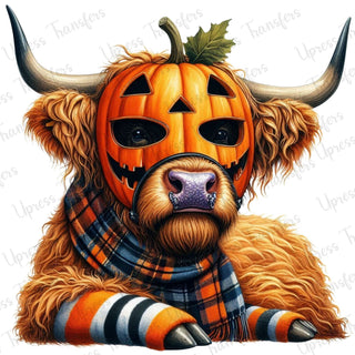 Cow Pumpkin Mask