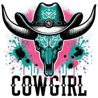 Cowgirl Bull Skull