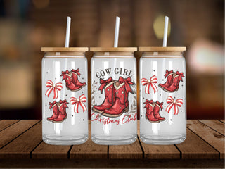 Cowgirl Christmas Boots 16 Oz Wrap