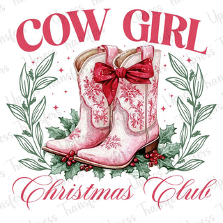 Cowgirl Christmas Club Boots