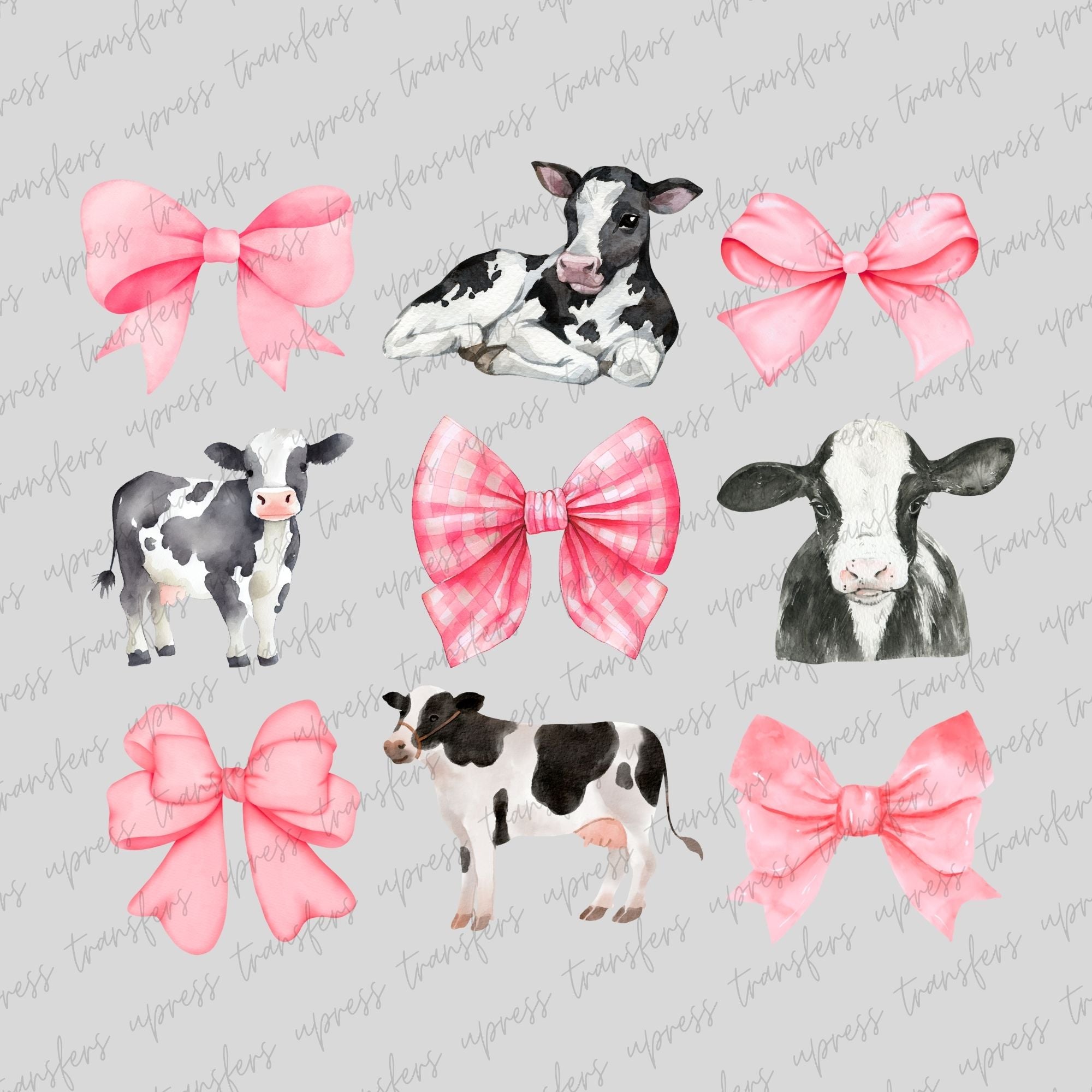 Cows Pink Bows