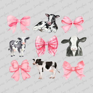 Cows Pink Bows