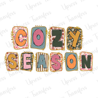 Cozy Season Preppy Patterned Patches