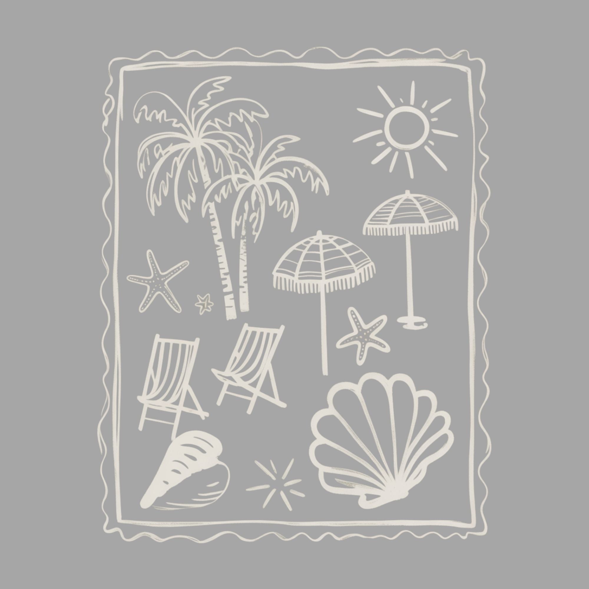 Cream Stamp Beach