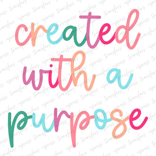 Created With A Purpose Script Multicolored