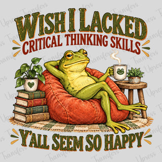 Critical Thinking Frog