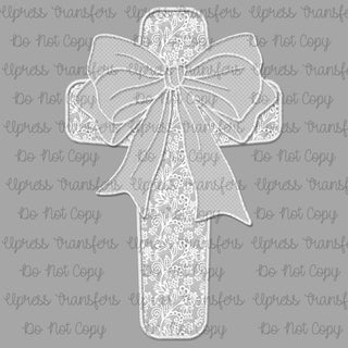 Cross Bow Lace Print