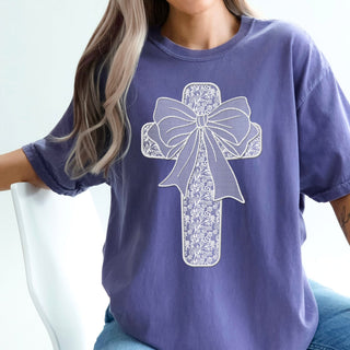 Cross Bow Lace Print