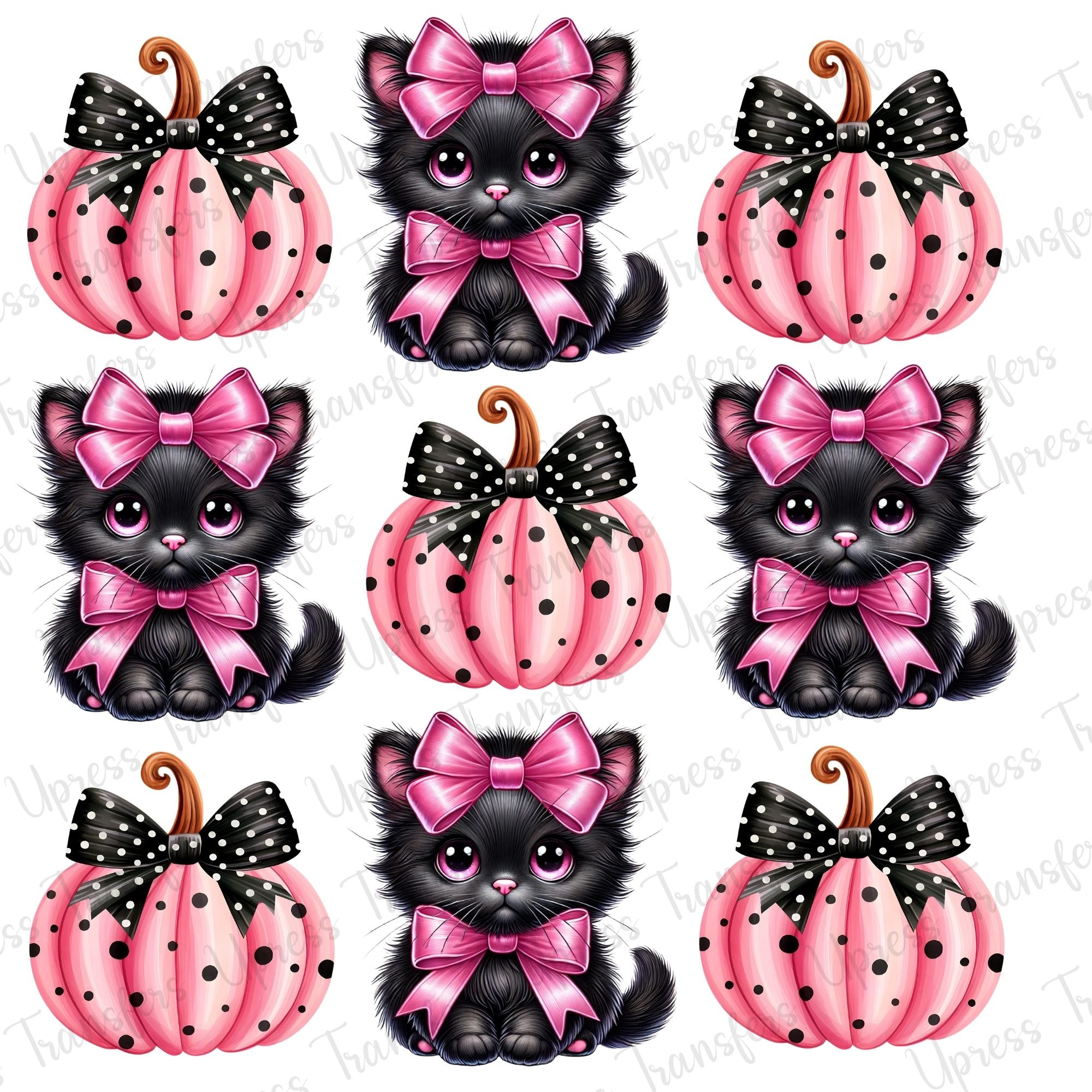 Cute Black Cat Pumpkin