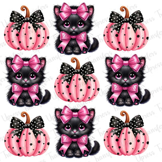 Cute Black Cat Pumpkin