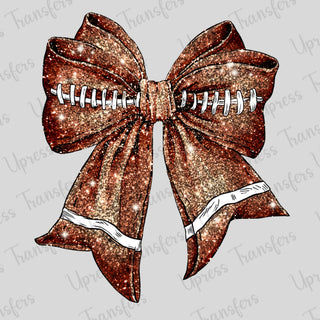 Cute Glitzy Football Bow