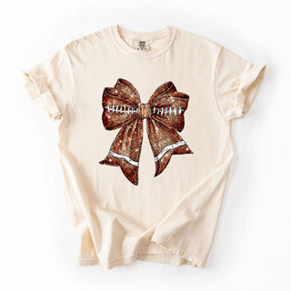 Cute Glitzy Football Bow