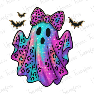 Cute Leopard Sparkle Galaxy Ghost
