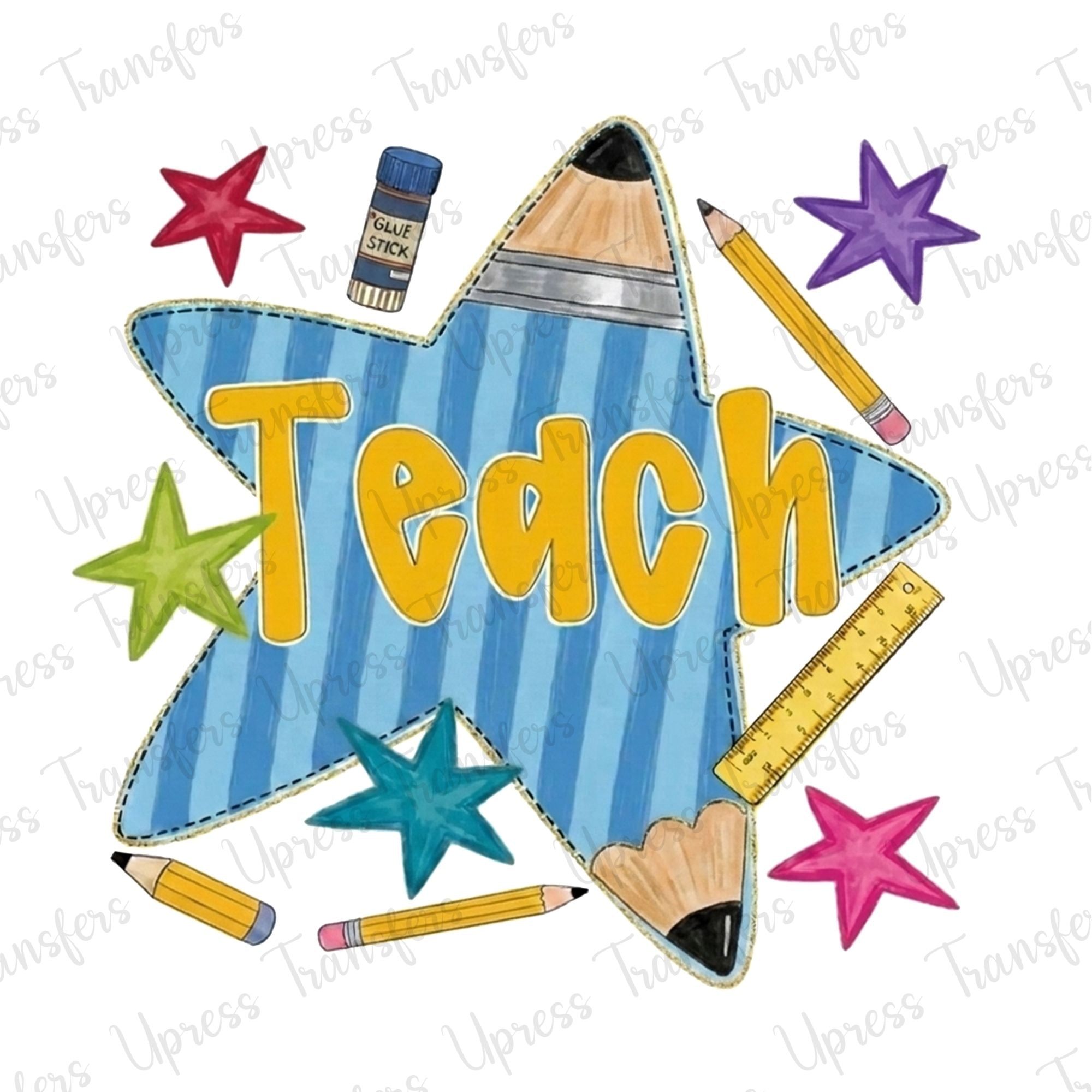 Cute Pencil Star Teach