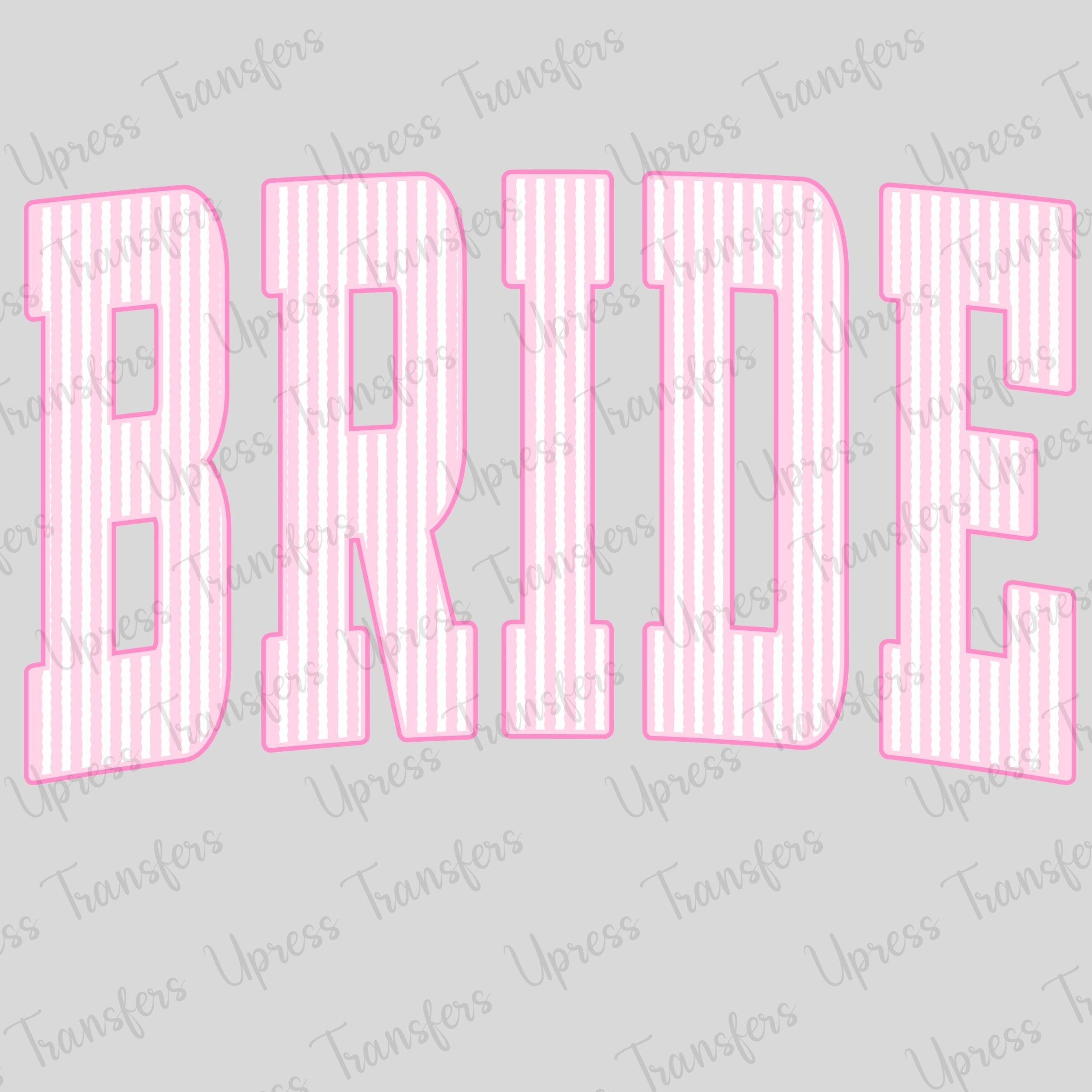Cute Pink Bride Striped