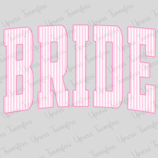 Cute Pink Bride Striped
