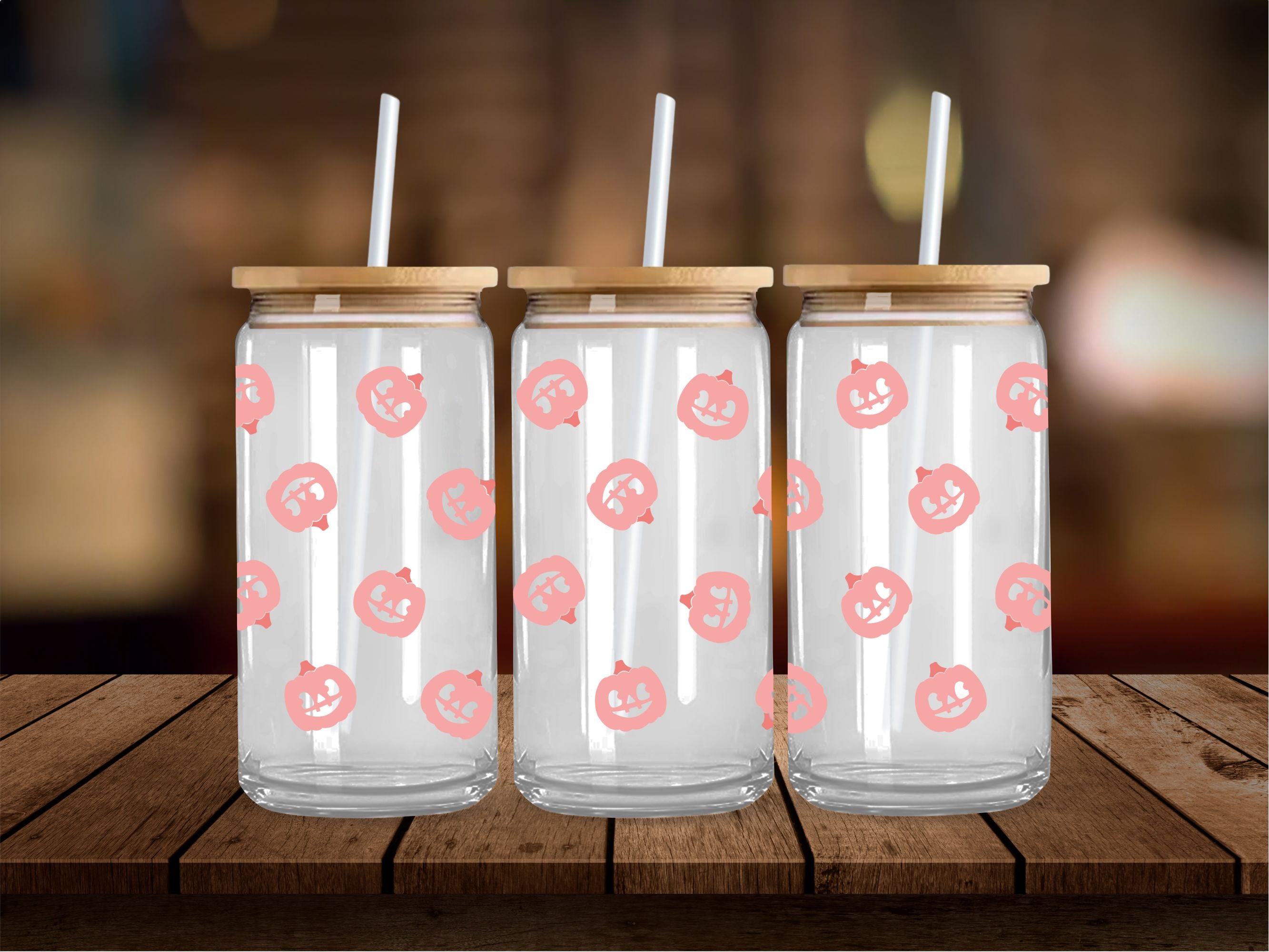 Cute Pink Pumpkins 16 Oz Wrap