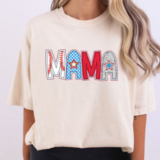 Cutesy Baseball Mama Letters