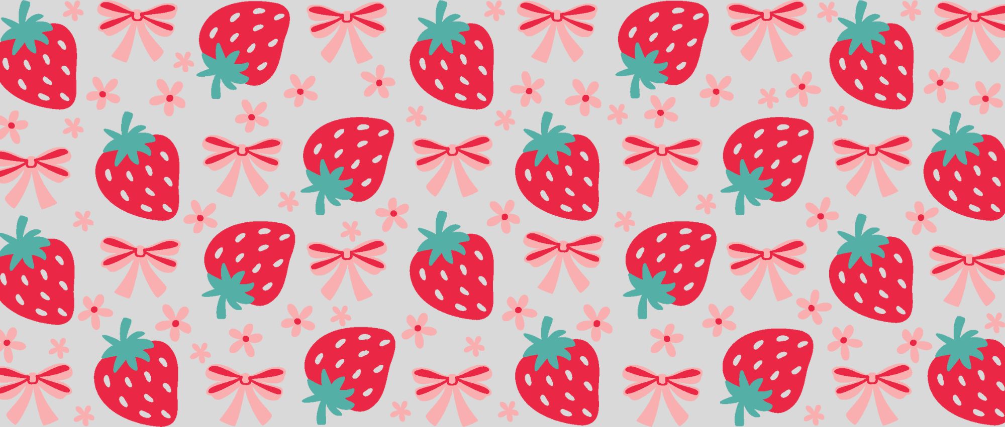 Cutesy Berries And Bows 16 oz UV Wrap