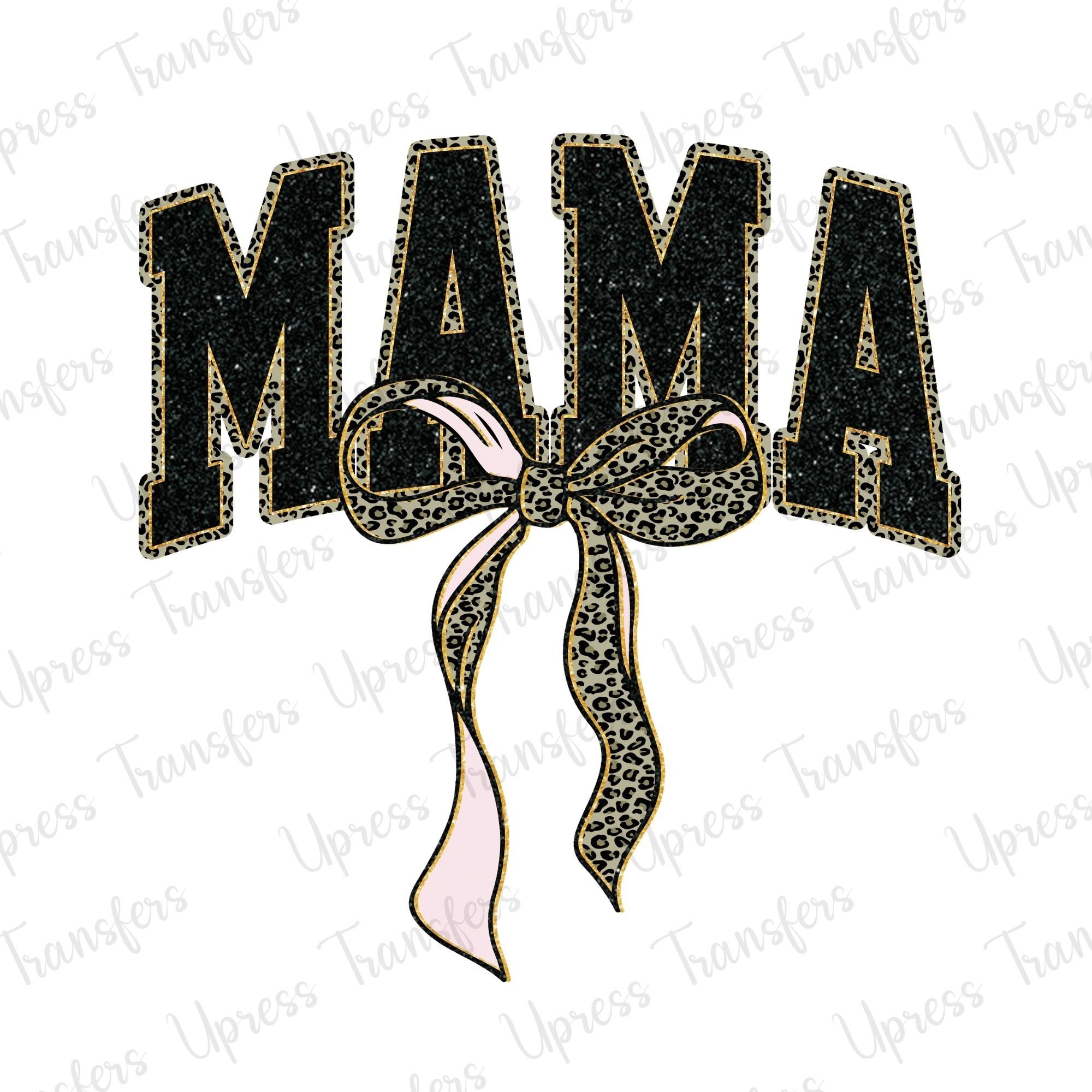 Cutesy Cheetah Print Mama Droopy Bow