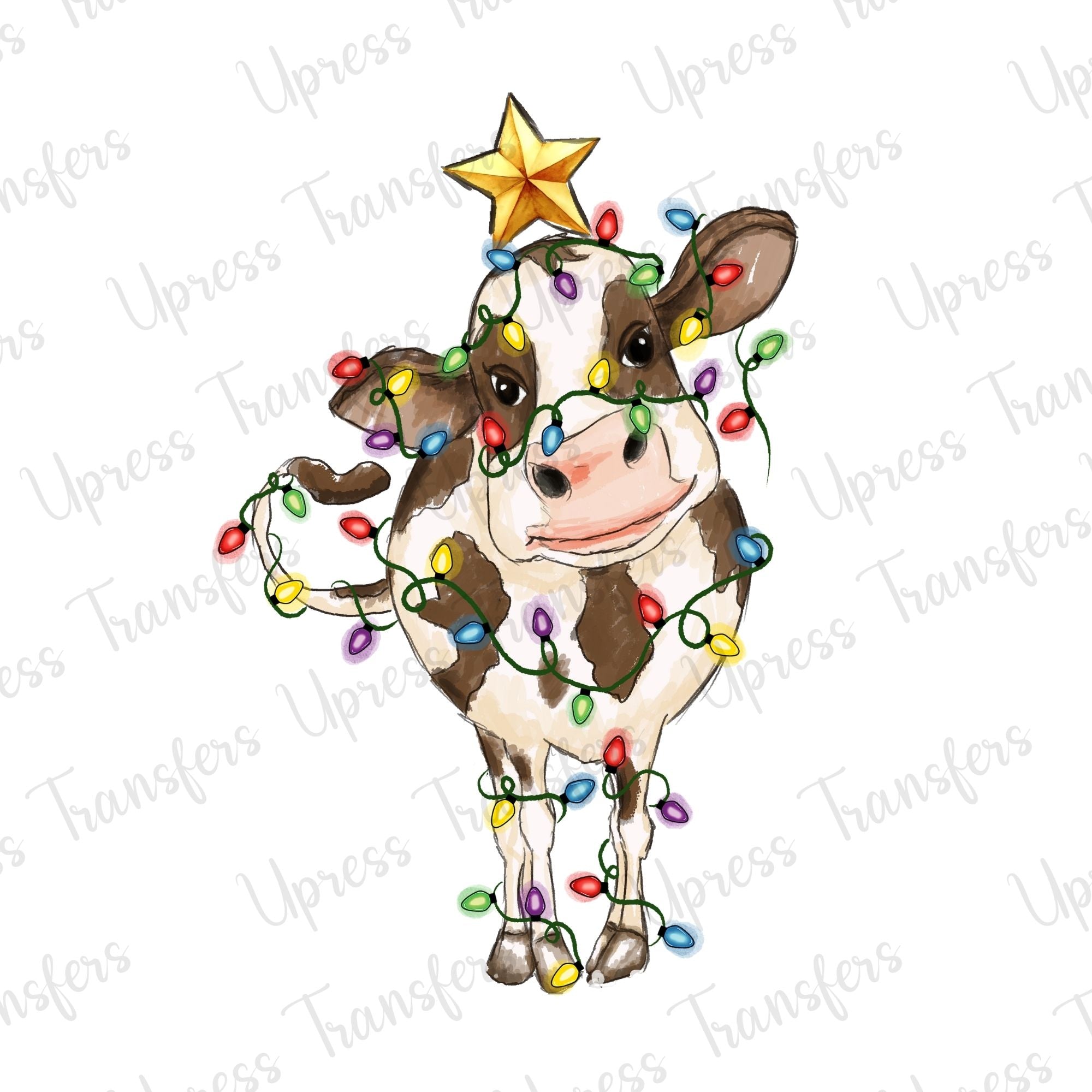 Cutesy Cow With Lights