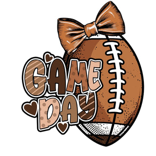 Cutesy Gameday Football Brown