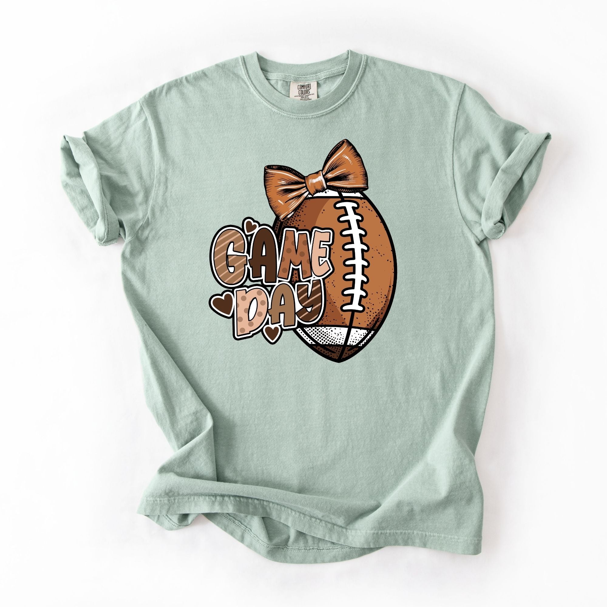 Cutesy Gameday Football Brown