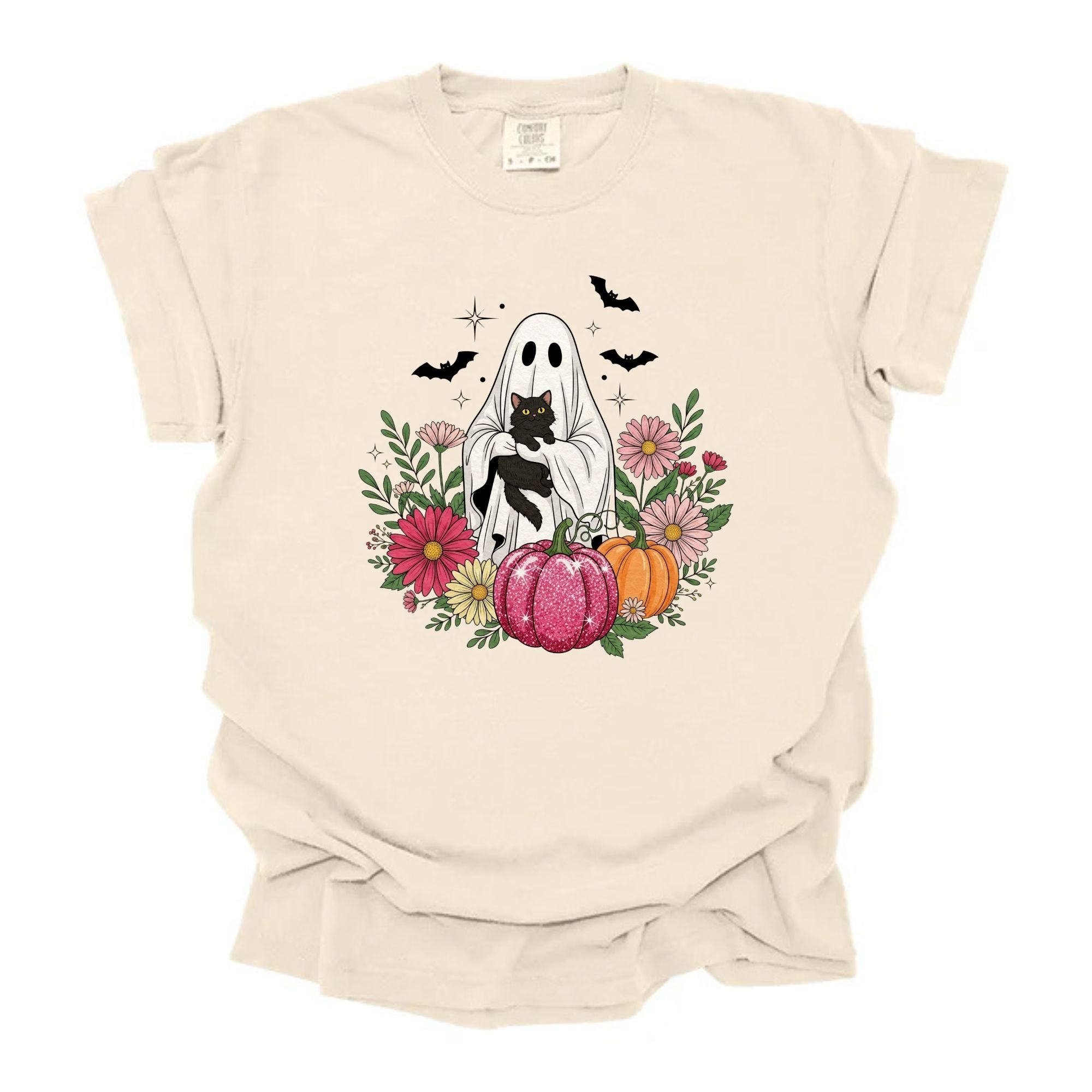 Cutesy Ghost In Flowers