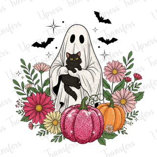 Cutesy Ghost In Flowers