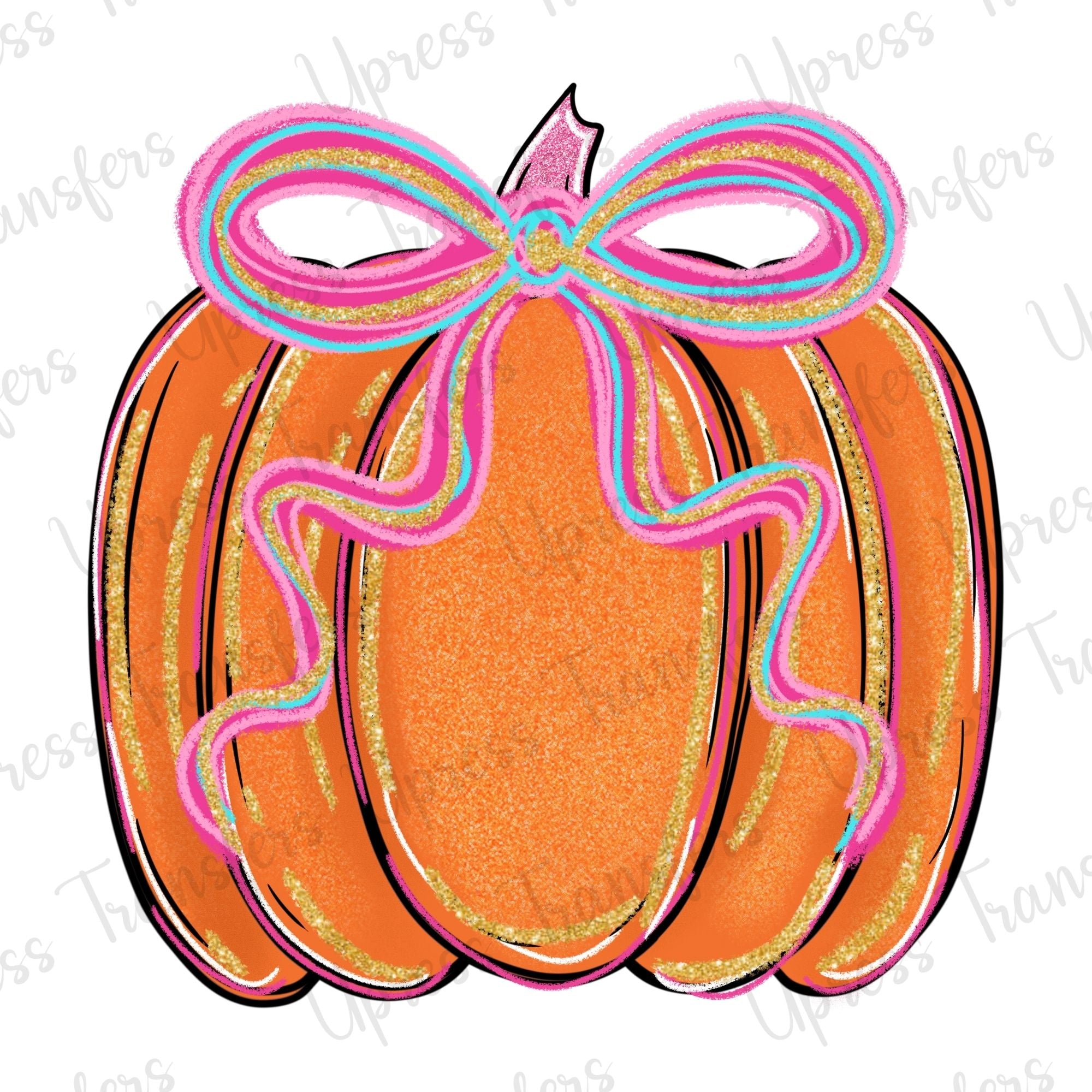Cutesy Glitter Trendy Pumpkin