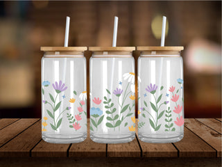 Cutesy Grounded Flowers 16 Oz Wrap
