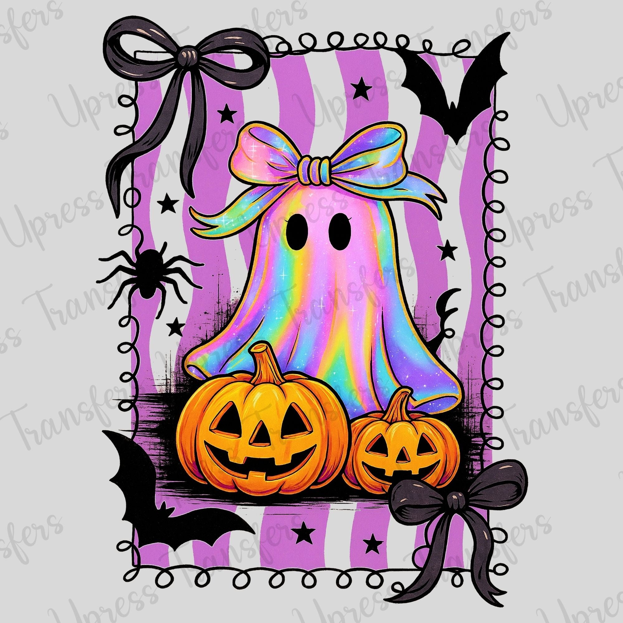 Cutesy Iridescent Gold Glitter Doodle Frame