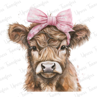 Cutesy Pink Bow Cow