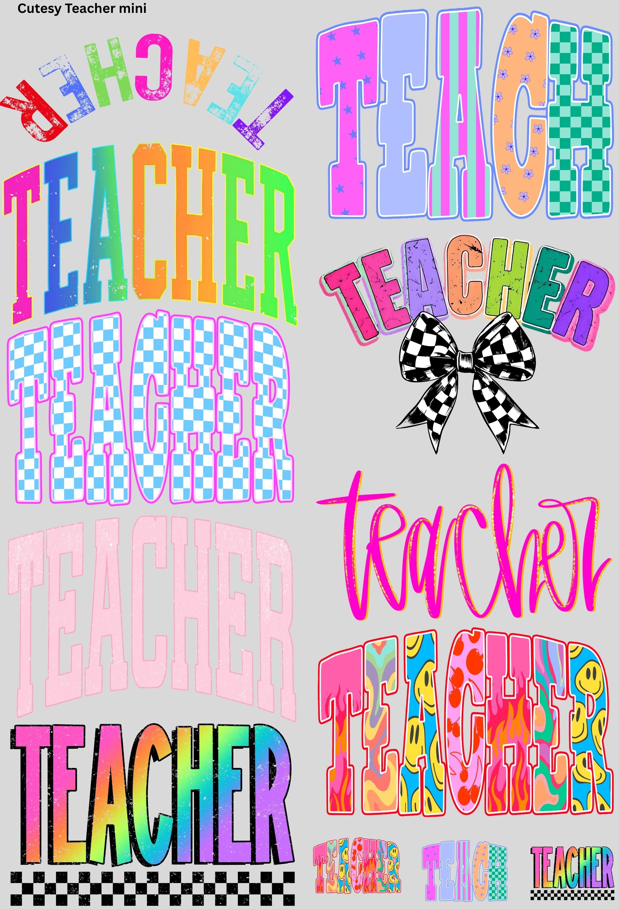 Cutesy Teacher Mini