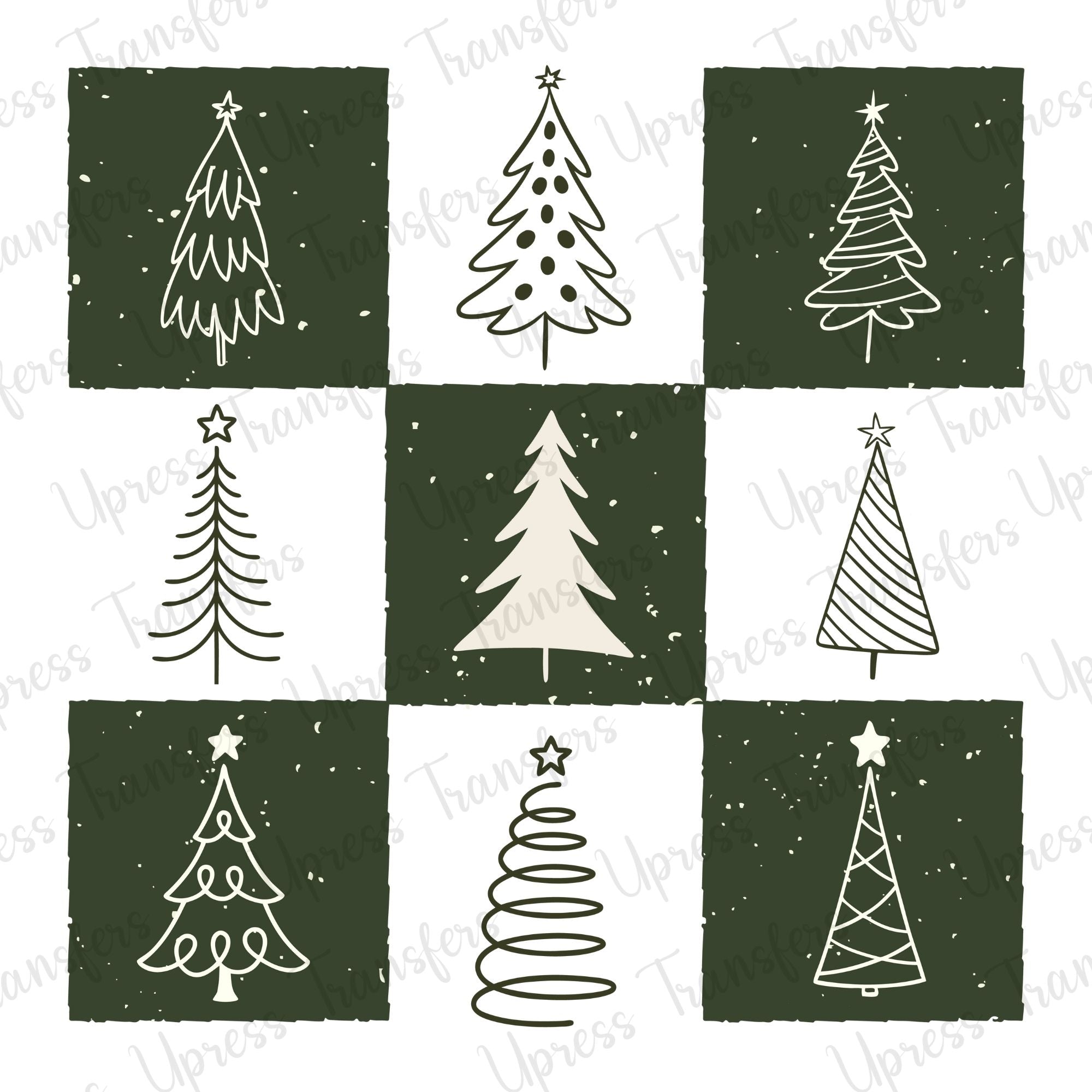 Cutesy Trees Checkered