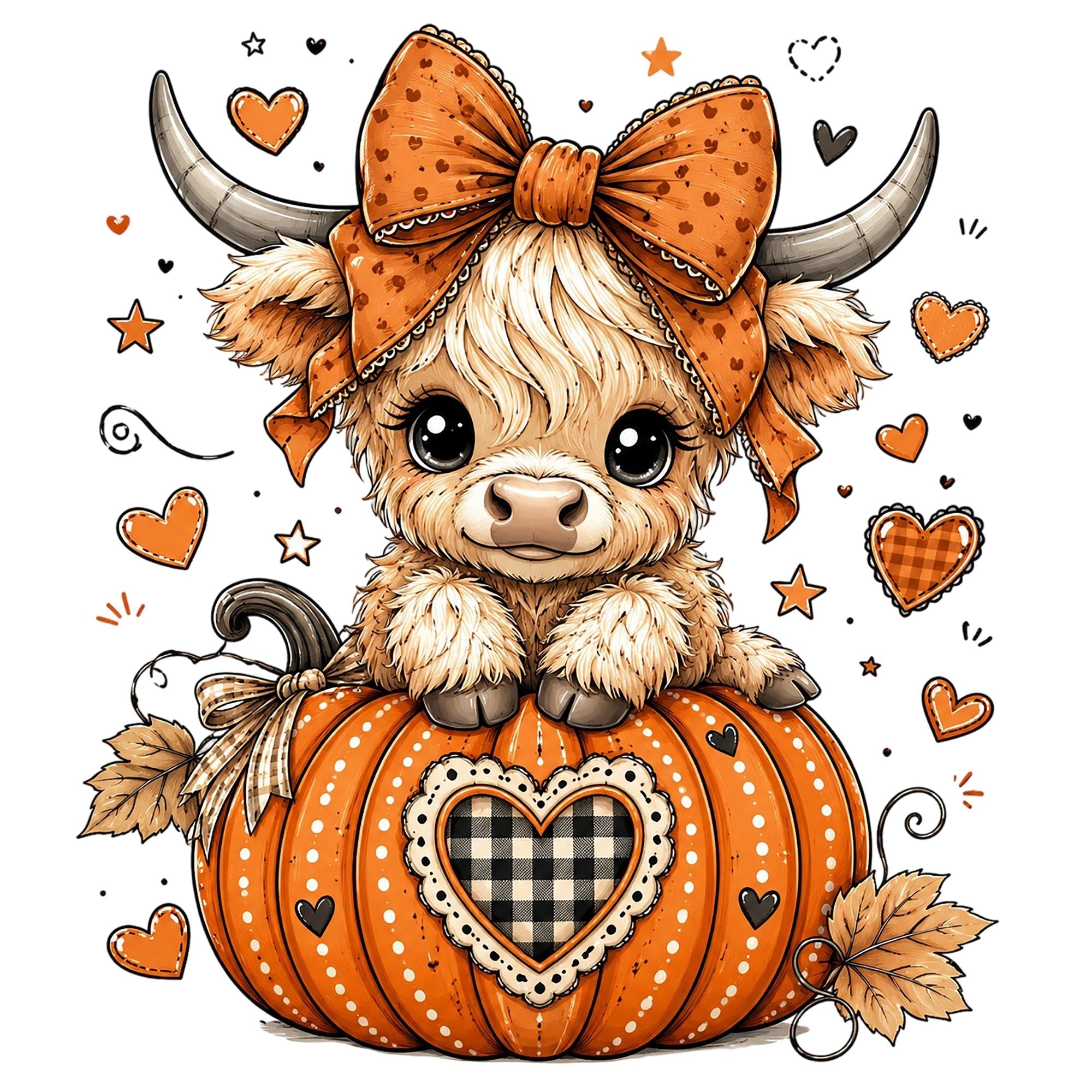 Cuties Highland Pumpkin Cow