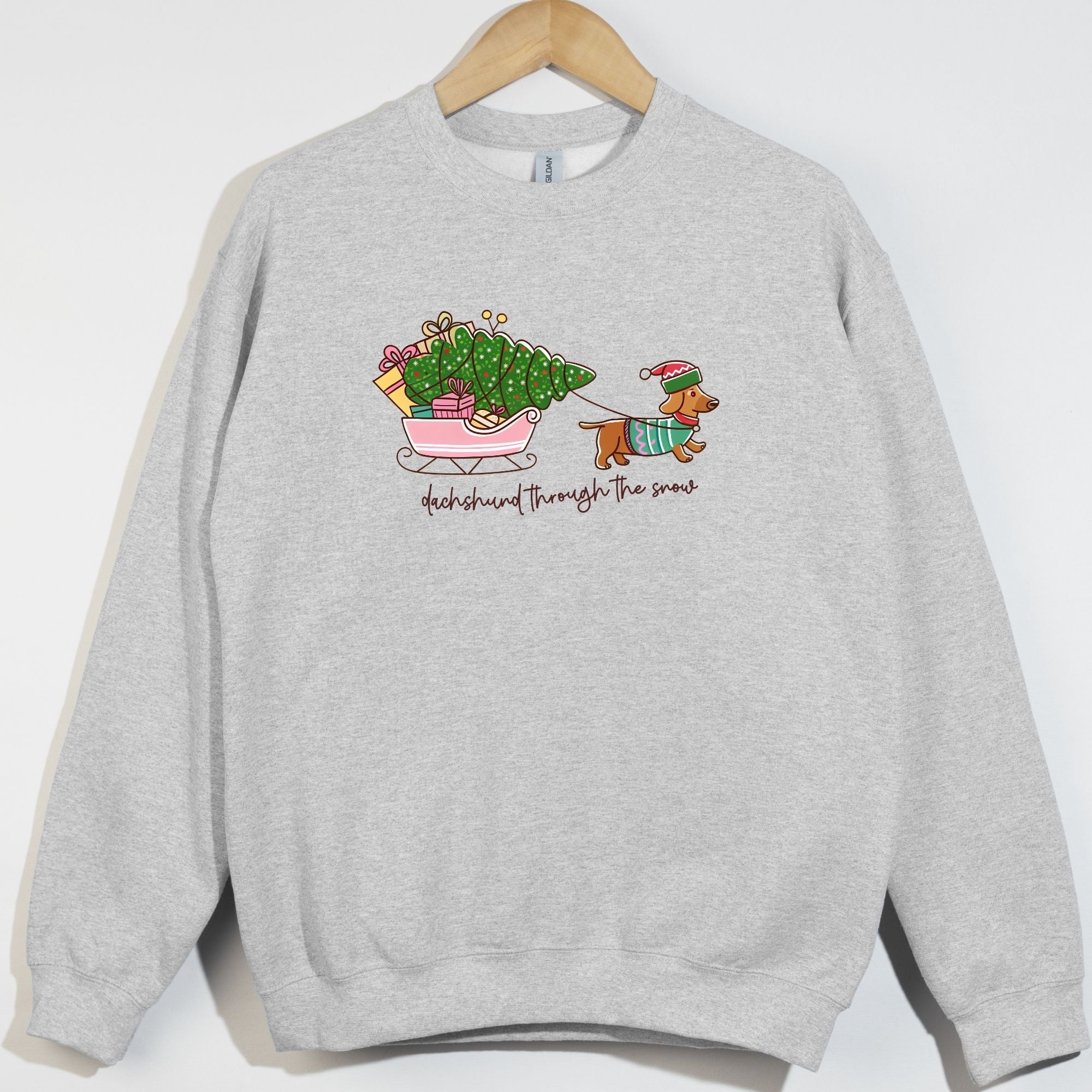 Dachsund Through The Snow Sleigh