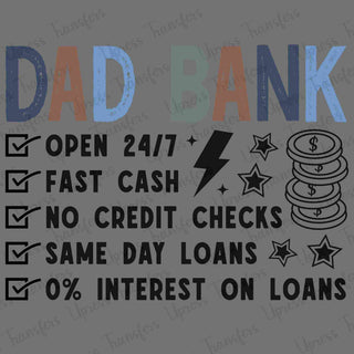 Dad Bank Check List