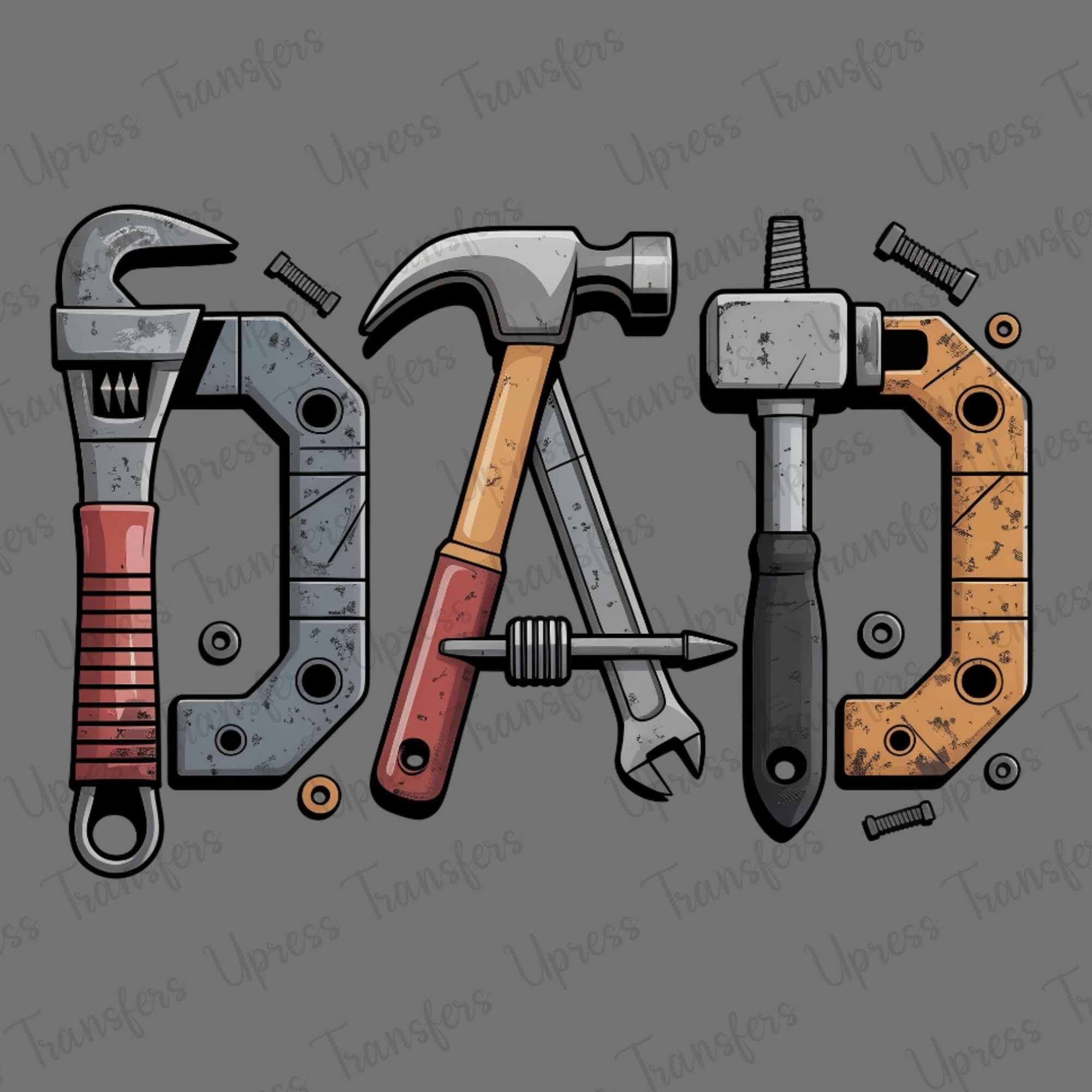 Dad Spelled with Tools