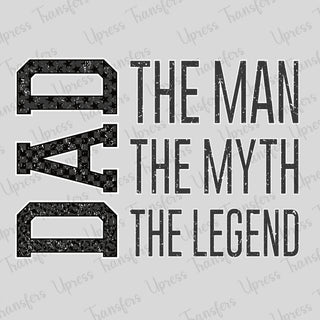 Dad The Myth Checkered
